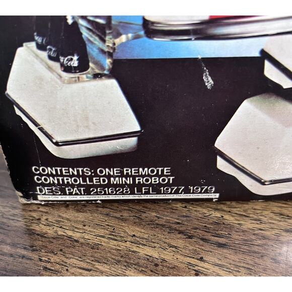 70's Coke COBOT R2-D2 Remote Control Robot Toy w Original Box Inst REPAIR - Picture 14 of 16